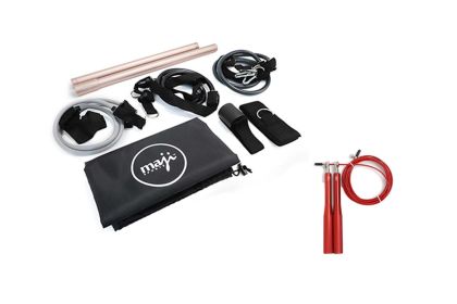 EXERCISE BAR & JUMP ROPE BUNDLE