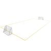 6.55FT Football Goal with Field Ropes, Galvanized Pipe-Including Two Football-Goal for Kids and Adults,Silver