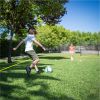 6.55FT Football Goal with Field Ropes, Galvanized Pipe-Including Two Football-Goal for Kids and Adults,Silver