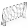 6.55FT Football Goal with Field Ropes, Galvanized Pipe-Including Two Football-Goal for Kids and Adults,Silver