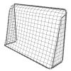 6.55FT Football Goal with Field Ropes, Galvanized Pipe-Including Two Football-Goal for Kids and Adults,Silver