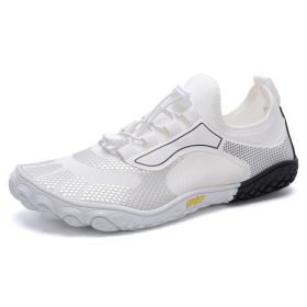 Men's And Women's Fitness Exercise Running Outdoors Climbing Shoes (Option: 2303White-36)