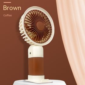 Student Portable Handheld Mini Little Fan (Option: Brown-16X8X6cm)