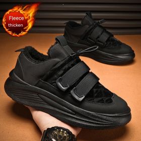 Men's Fashion Sports And Leisure Platform Sneakers (Option: Black-39)