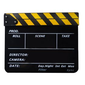 Shooting Props Film Racket Acrylic Board (Option: Yellow Blackboard English)