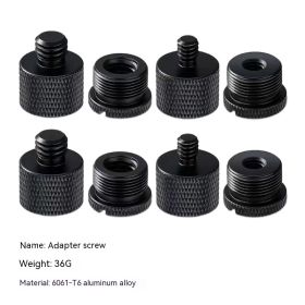 Microphone Microphone Clamp Adapter Nut (Option: 8 Piece Set Cool Black)