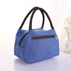 Cosmetic Bag Bag Women's Handbag Oxford Cloth Lunch Box Bag Lunch Bag Mummy Bag For Work Shopping Small Cloth Bag (Option: Denim Sky Blue)