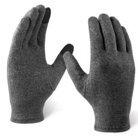 Sports Fitness Training Protective Gloves Winter Hemp Grey Warm Gloves (size: S)