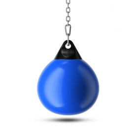 Home Gym 21 Inch Water Punching Bag with Adjustable Metal Chain (Color: Blue)