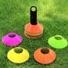 10pcs Football Soccer Training Sport Disc Cones Set; Sports Equipment For Fitness Training