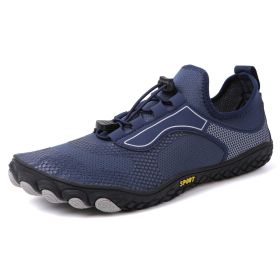 Men's And Women's Fitness Exercise Running Outdoors Climbing Shoes (Option: 2303Blue-Size45)