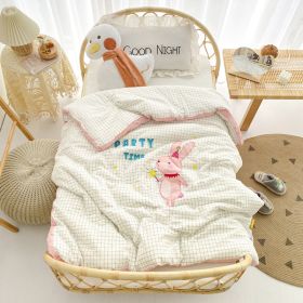 Cotton Yarn-dyed Washed Cotton Embroidered Children Quilt (Option: Magic Bunny-120X150cm Autumn And Winter)