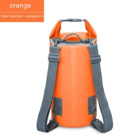 Waterproof Bag PVC Waterproof Bag Swimming Beach Drifting Camouflage Backpack (Option: Orange-10L)