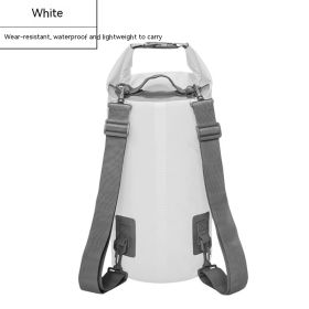 Waterproof Bag PVC Waterproof Bag Swimming Beach Drifting Camouflage Backpack (Option: White-20L)